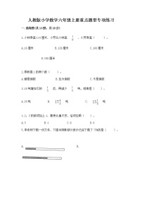 人教版小学数学六年级上册重点题型专项练习附完整答案（考点梳理）