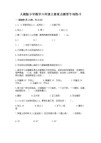 人教版小学数学六年级上册重点题型专项练习附完整答案