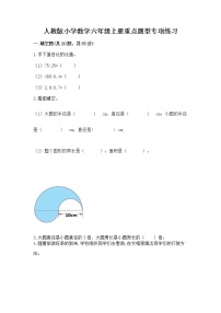 人教版小学数学六年级上册重点题型专项练习附答案【能力提升】