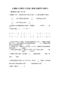 人教版小学数学六年级上册重点题型专项练习附答案【综合题】