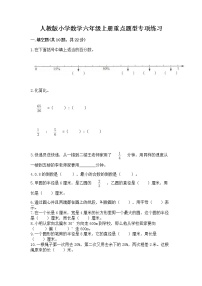 人教版小学数学六年级上册重点题型专项练习精品