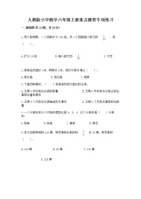 人教版小学数学六年级上册重点题型专项练习精品【含答案】