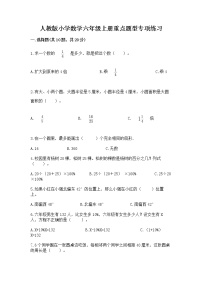 人教版小学数学六年级上册重点题型专项练习精品【巩固】