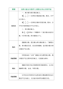 小学数学北师大版五年级上册3 分饼导学案