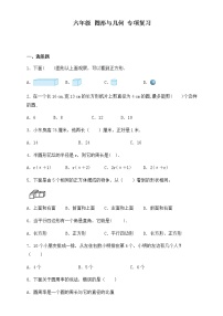 六年级数学下册+图形与几何专项复习-3（无答案）+人教版