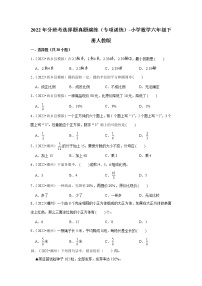 2022年分班考选择题真题演练（专项训练）-小学数学六年级下册人教版