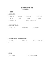 六年级下册数学试题-小升初综合练习题（无答案）全国通用