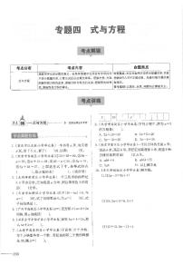 通用版 小升初数学教材衔接总复习 专题四 式与方程