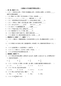 人教版六年级下册数学 小升初模拟（试题）1