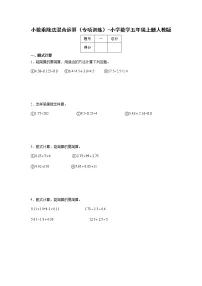 小数乘除法混合运算(专项训练)-小学数学五年级上册人教版