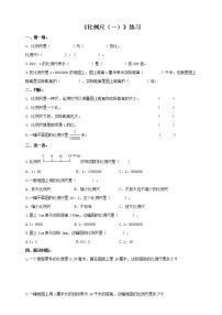 数学六年级上册五 图形的变换和确定位置比例尺精品课后练习题