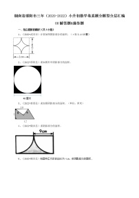 湖南省邵阳市三年（2020-2022）小升初数学卷真题分题型分层汇编-08解答题&操作题（苏教版）