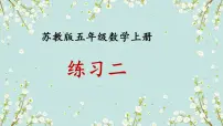 小学数学沪教版 (五四制)五年级下册练习二背景图ppt课件
