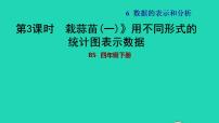 小学数学北师大版四年级下册六 数据的表示和分析栽蒜苗（一）习题课件ppt