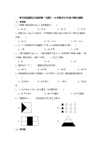 常考易错题综合检测卷（试题）-小学数学三年级下册苏教版