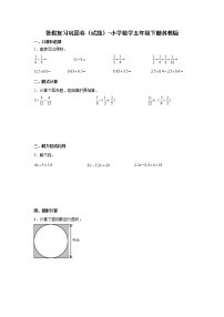 暑假复习巩固卷（试题）-小学数学五年级下册苏教版