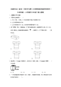 (高频考点)新初一分班考专题5-立体图形的表面积和体积(专项突破)-小学数学六年级下册人教版