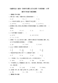 （高频考点）新初一分班考专题2-式与方程（专项突破）-小学数学六年级下册苏教版