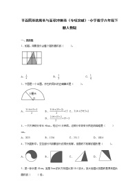 平面图形的周长与面积冲刺卷（专项突破）-小学数学六年级下册人教版