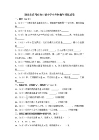 湖北省黄冈市路口镇小学小升初数学模拟试卷