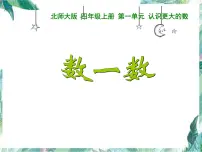北师大版四年级上册1 数一数集体备课课件ppt