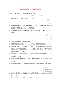 2022六年级数学下册专项复习检测卷二图形与几何新人教版