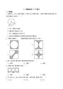 小学数学北师大版六年级上册1 圆的认识（一）同步测试题