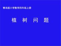 四年级上册数学课件－智慧广场--植树问题｜青岛版  (共13张PPT)