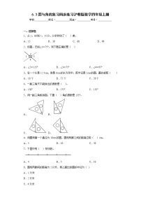 小学数学沪教版 (五四制)四年级上册圆与角的复习达标测试