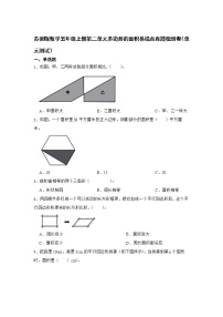 苏教版五年级上册二 多边形的面积单元测试测试题