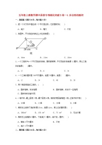 【期中专项】北师大版数学五年级上册期中 易错专项强化突破B卷—4.多边形的面积 （含解析）