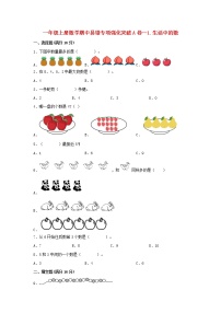 【期中专项】北师大版数学一年级上册期中 易错专项强化突破A卷—1.生活中的数 （含解析）