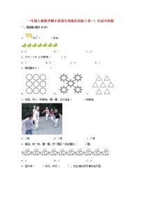 【期中专项】北师大版数学一年级上册期中 易错专项强化突破B卷—1.生活中的数 （含解析）