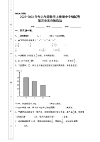 2022-2023学年六年级数学上册期中专项试卷：第三单元分数除法（含答案）人教版（A4卷）