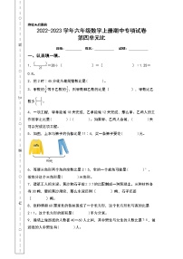 2022-2023学年六年级数学上册期中专项试卷：第四单元比（含答案）人教版（A4卷）