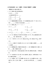 小升初仿真卷（10）（试题）六年级下册数学 人教版