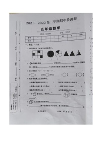 山东省济宁市金乡县2021-2022学年五年级下学期期中数学试题