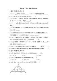 期末模拟测试（试题）-五年级上册数学人教版 (7)