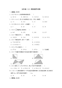 期末模拟测试（试题）-五年级上册数学人教版 (13)