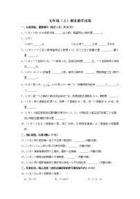 期末模拟测试（试题）-五年级上册数学人教版 (14)