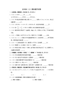 期末模拟测试（试题）-五年级上册数学人教版 (28)