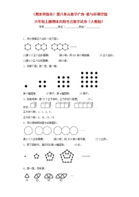 （期末押题卷）第八单元数学广角-数与形填空题（试题）六年级上册期末高频考点数学试卷（人教版）