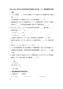 2021-2022学年山东省济南市历城区五年级（上）期末数学试卷