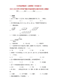 （小升初押题卷）立体图形（专项复习）-最新六年级下册小升初高频考点数学试卷（人教版）