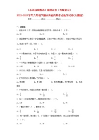 （小升初押题卷）数的认识（专项复习）-最新六年级下册小升初高频考点数学试卷（人教版）