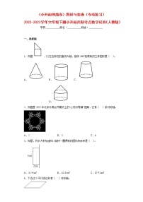 (小升初押题卷)图形与变换(专项复习)-最新六年级下册小升初高频考点数学试卷(人教版)
