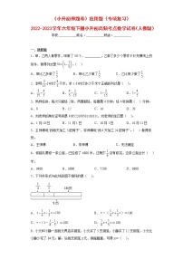 （小升初押题卷）应用题（专项复习）-最新六年级下册小升初高频考点数学试卷（人教版）