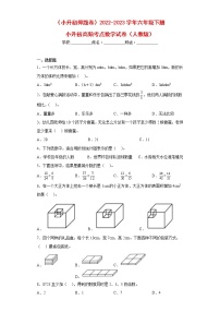 （小升初押题卷）最新六年级下册小升初高频考点数学试卷（人教版）