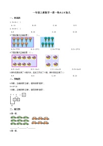 一年级上册数学一课一练-5.1 9加几 西师大版（2014秋）（含答案）