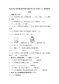 2020-2021学年黑龙江省哈尔滨市木兰县三年级（上）期末数学试卷